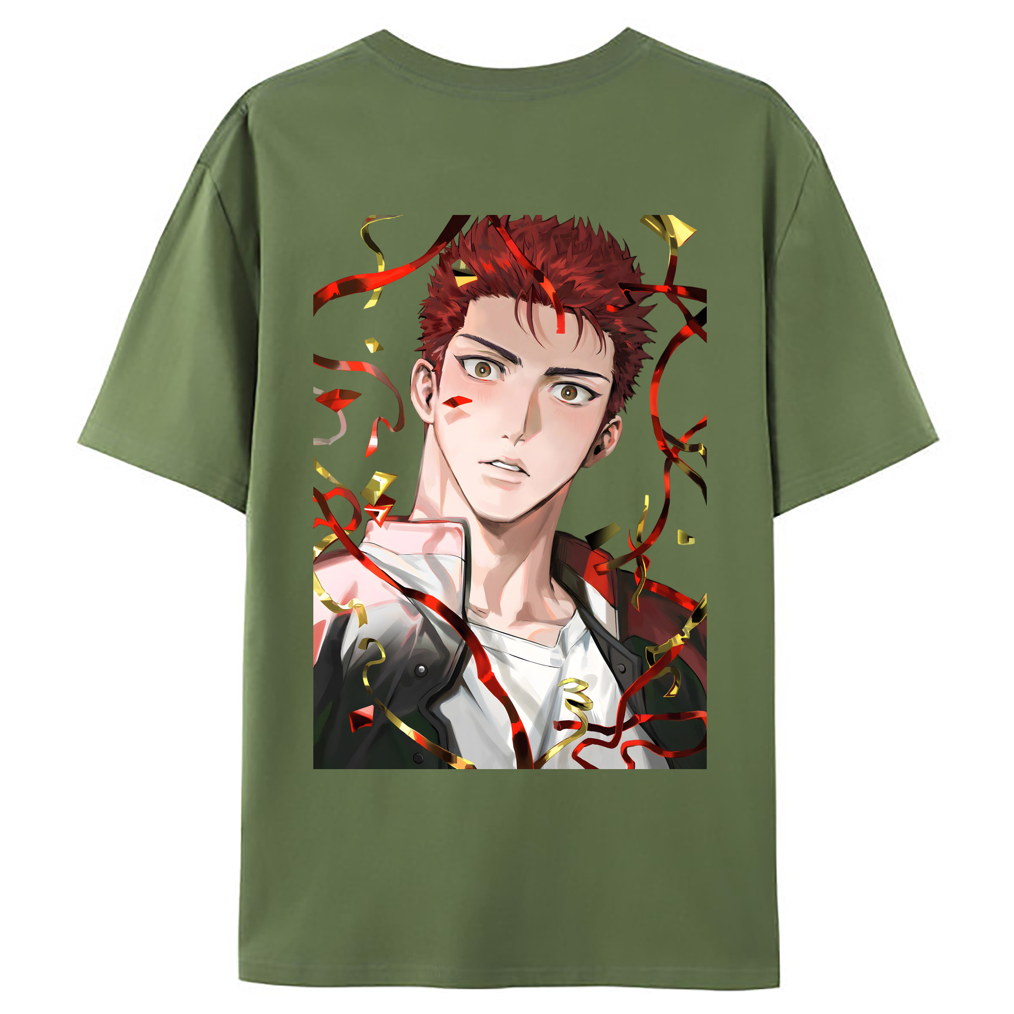 （画像用） SLAM DUNK／スラムダンク 綿100％ メンズ半袖Tシャツ（バックプリント） 通気性